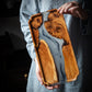 Wooden Serving Tray: Epoxy-Enhanced Bamboo Tea Board | Woody&
