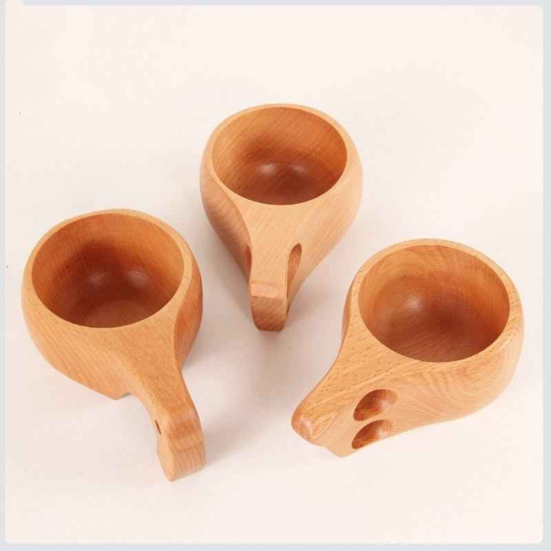 Beech Kuksa Coffee Cup – Embrace Nordic Tradition in Every Sip