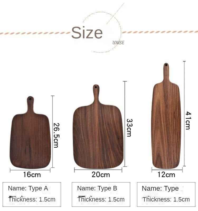 Black Walnut Bread & Pizza Board – Rustic Serving Platter