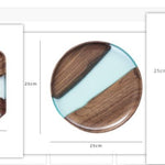 Epoxy River Wood Serving Board: Epoxy River Coaster Set - Unique Charcuterie Platter