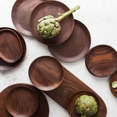 Black Walnut Round Breakfast Tray – Elevate Your Morning Ritual