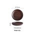Black Walnut Round Dish – Elegant Serving for Dried Fruits & Desserts