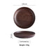 Black Walnut Round Dish – Elegant Serving for Dried Fruits & Desserts