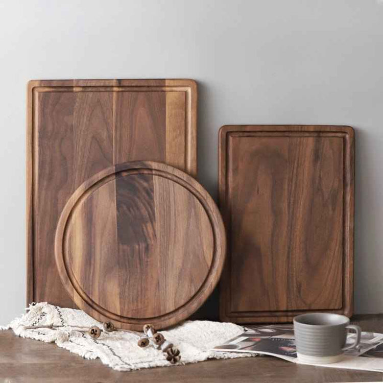 Black Walnut Wood Cutting Board – Creative Whole Tray for Kitchen
