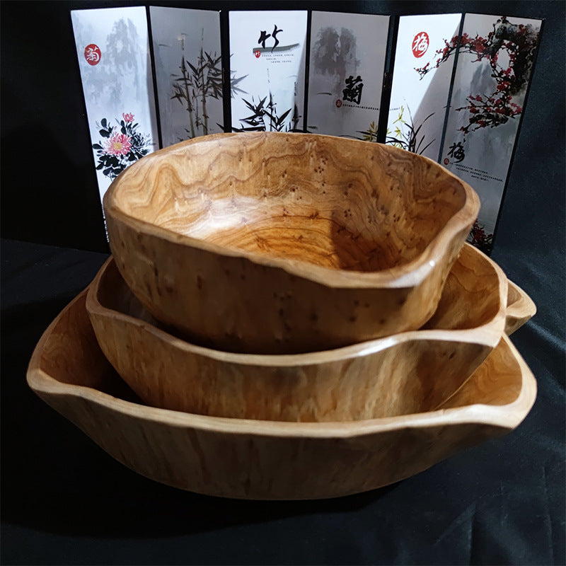 Solid Wood Fruit Plate - Premium Wood by Woody Kitchenware