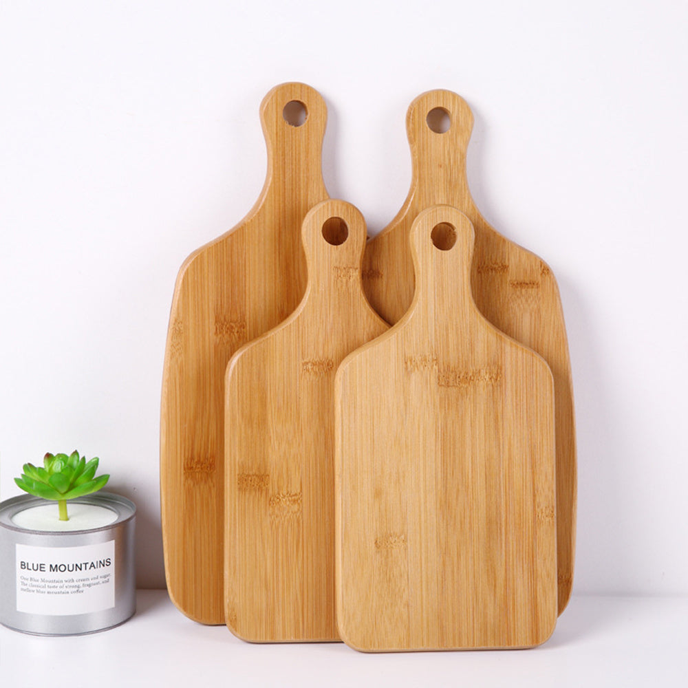 Wooden Cutting Board with Handle - Easy Hanging & Storage