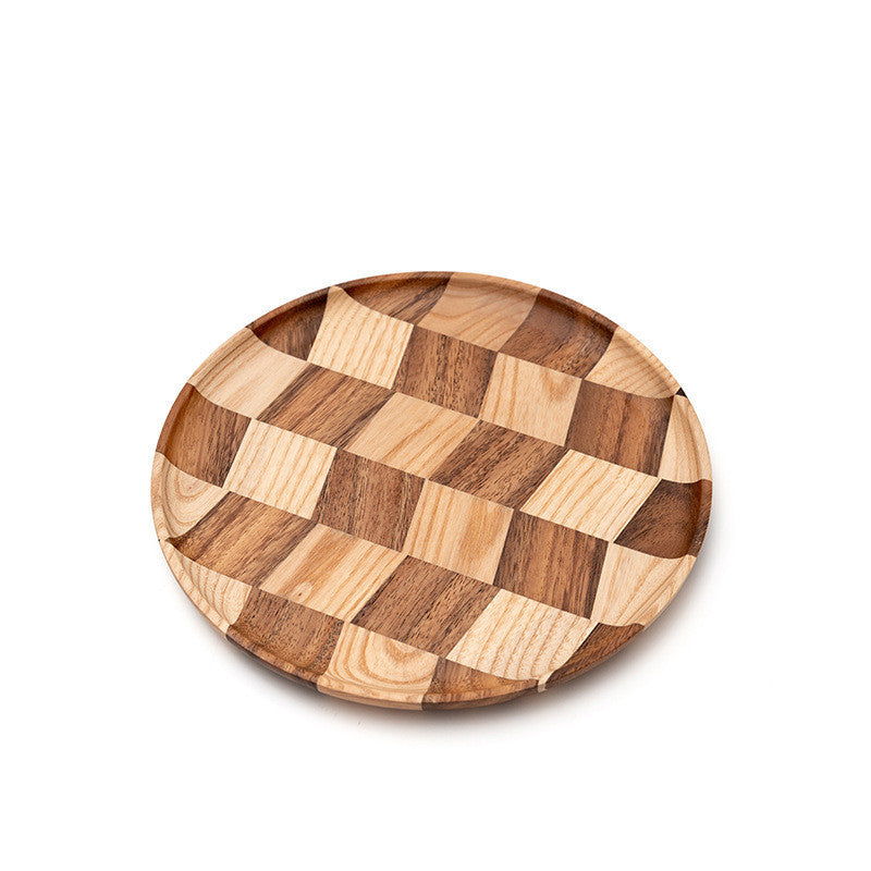 Round Wooden Cake Stand & Serving Board - Natural & Elegant Display