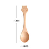 Cartoon Wooden Spoon & Fork Set – Playful Dining for Kids