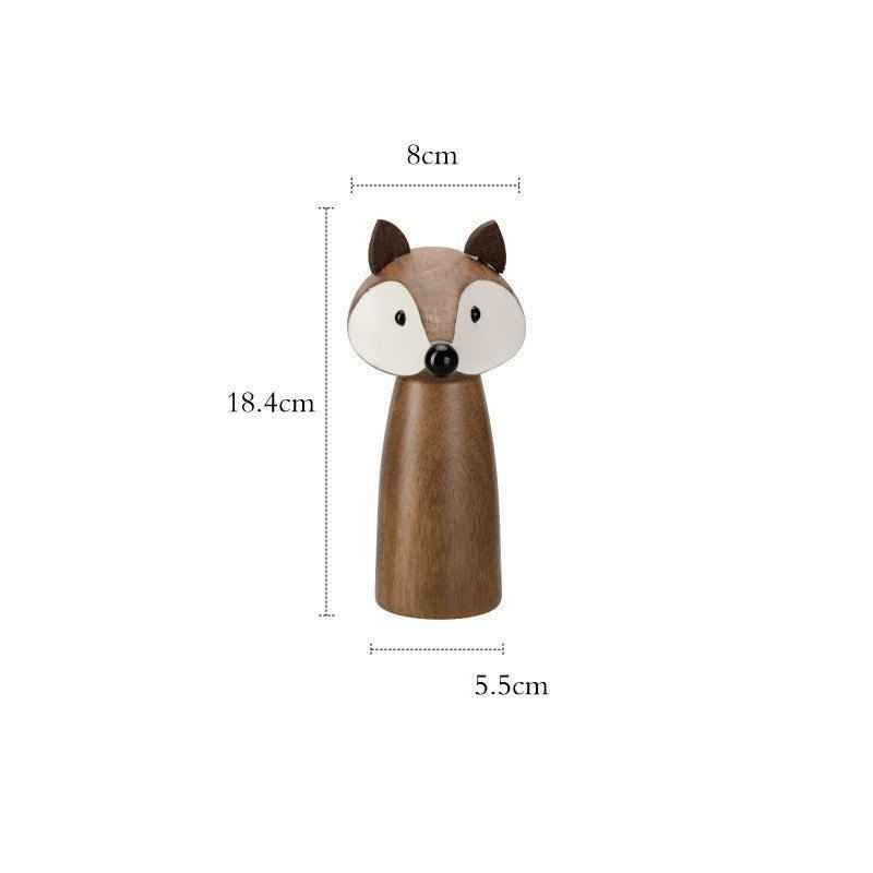 Charming Wooden Seasoning Grinder – Ceramic Core, Eco-Friendly Finish, Cute Animal Designs