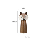 Charming Wooden Seasoning Grinder – Ceramic Core, Eco-Friendly Finish, Cute Animal Designs