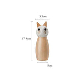 Charming Wooden Seasoning Grinder – Ceramic Core, Eco-Friendly Finish, Cute Animal Designs