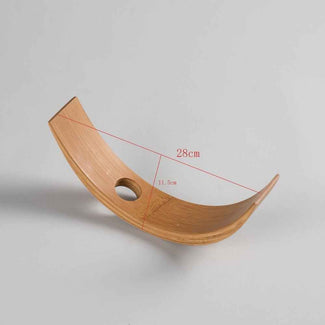 Creative Wine Rack - Wooden Drink Ware: Creative Bottle Shelf – Bamboo Wine Bottle Rack - Straight Style - Image 2