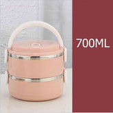 Cute Japanese-Inspired Stainless Steel Lunch Box for Kids – Portable & Leak-Proof