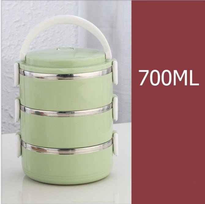 Cute Japanese-Inspired Stainless Steel Lunch Box for Kids – Portable & Leak-Proof