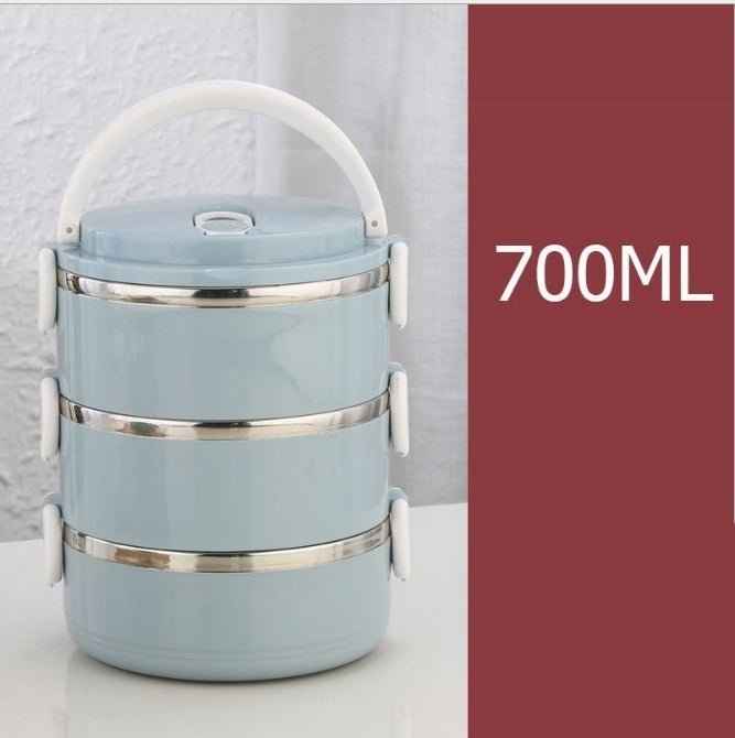 Cute Japanese-Inspired Stainless Steel Lunch Box for Kids – Portable & Leak-Proof