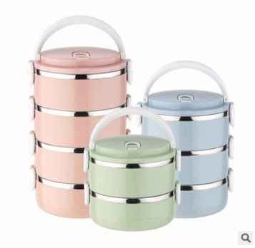 Cute Japanese-Inspired Stainless Steel Lunch Box for Kids – Portable & Leak-Proof