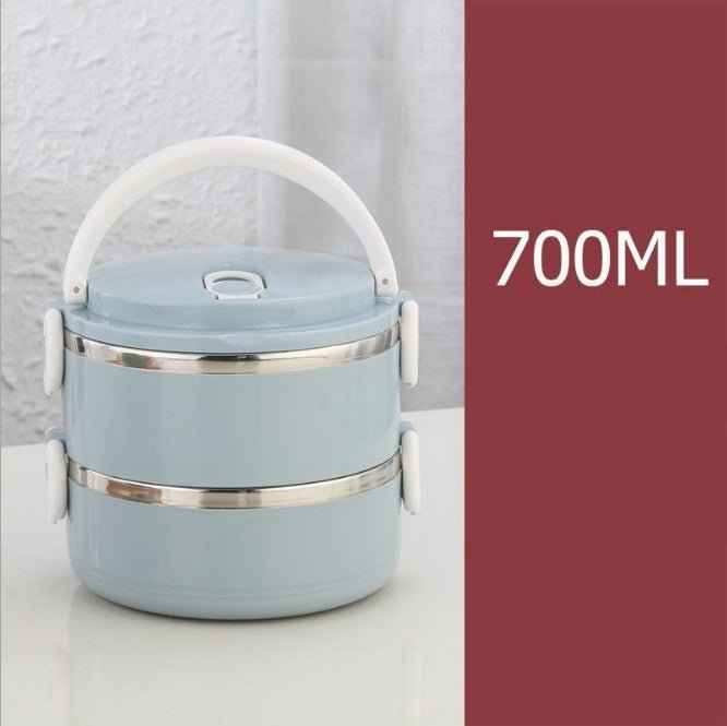 Cute Japanese-Inspired Stainless Steel Lunch Box for Kids – Portable & Leak-Proof