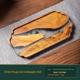 Wooden Serving Tray: Epoxy-Enhanced Bamboo Tea Board | Woody&