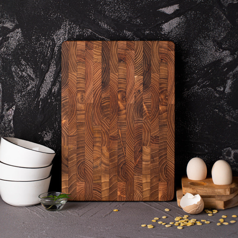 Thick Solid Wood Chopping Board - Durable & Heavy-Duty for Home