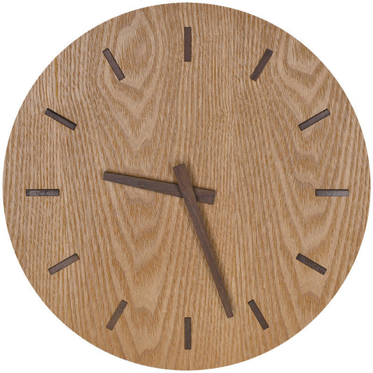 Nordic Minimalist Round Wooden Wall Clock for Living Room Decor