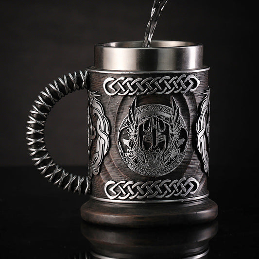 Minimalist Beer Mug: The God of War | Woody's Rituals 1