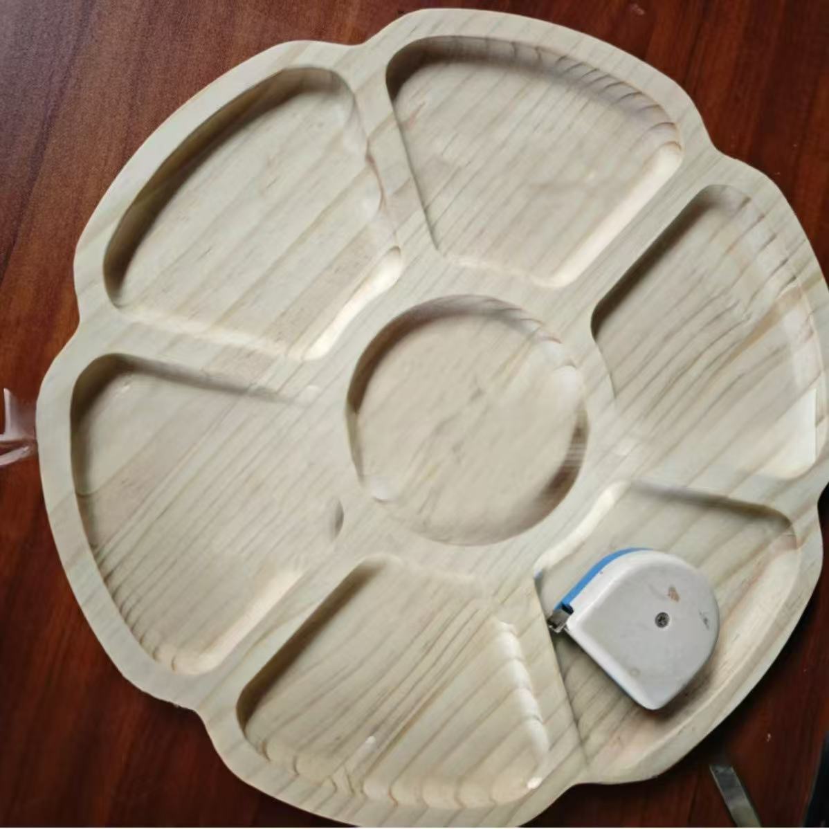 Irregular Dividing Dim Sum - Premium Wood by Woody Kitchenware