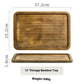 Wooden Serving Tray: Retro Commercial Rectangular Tray | Woody&