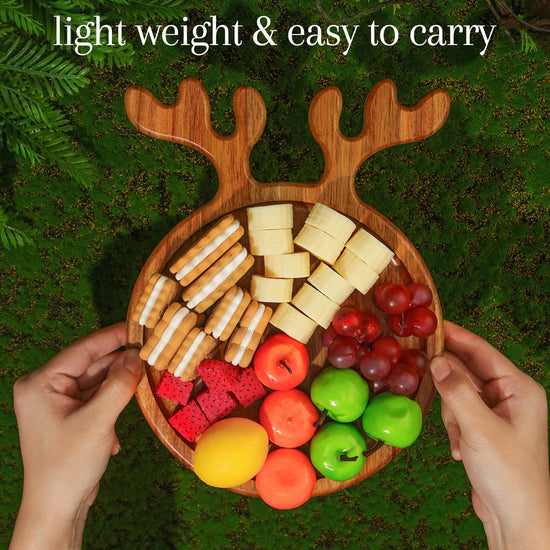 Christmas Wooden Tray With Tray - Premium Wood by Woody Kitchenware