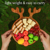 Christmas Wooden Tray With - Premium Wood by Woody Kitchenware