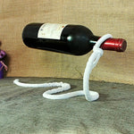 Floating Wine Rack: The Pearl Necklace Illusion | Premium Teak Wood Spoon