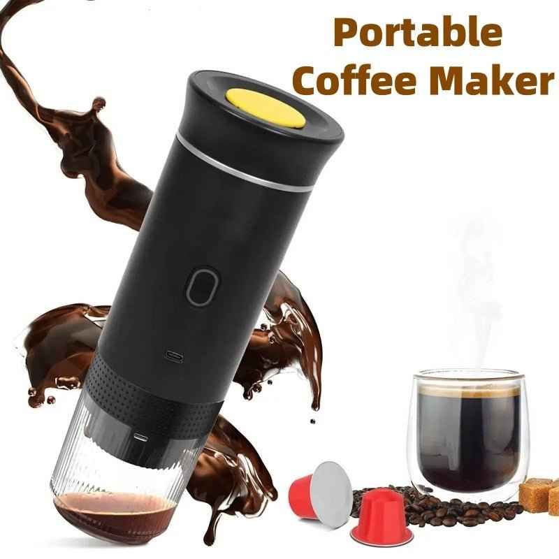 ☕ Electric Grinder Coffee Travel Handy 3-in-1 Espresso Portable Coffee Maker – Brew Anywhere, Anytime