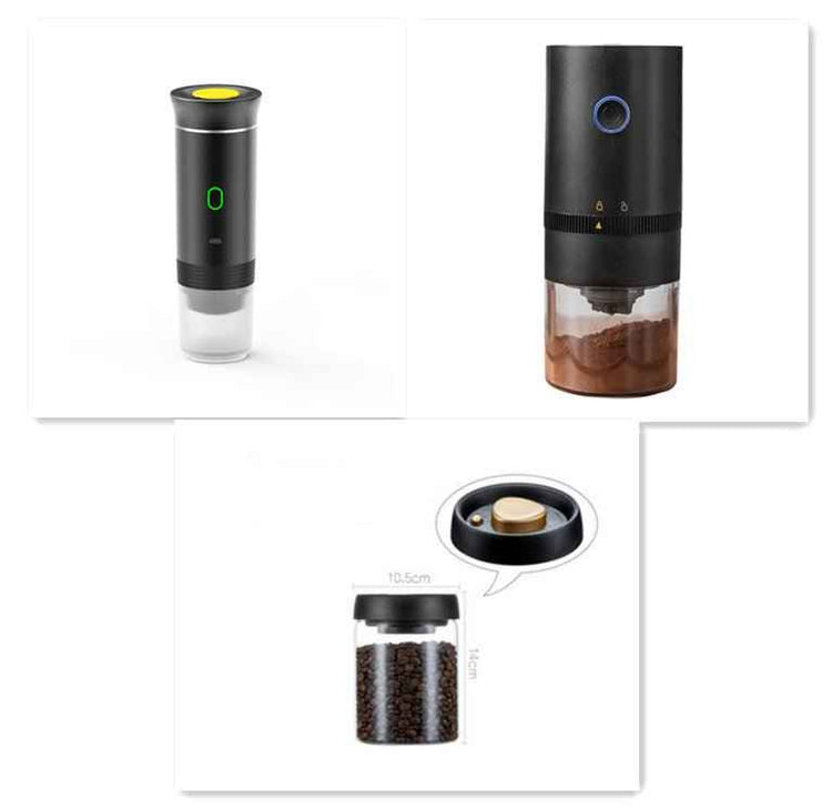 ☕ Electric Grinder Coffee Travel Handy 3-in-1 Espresso Portable Coffee Maker – Brew Anywhere, Anytime