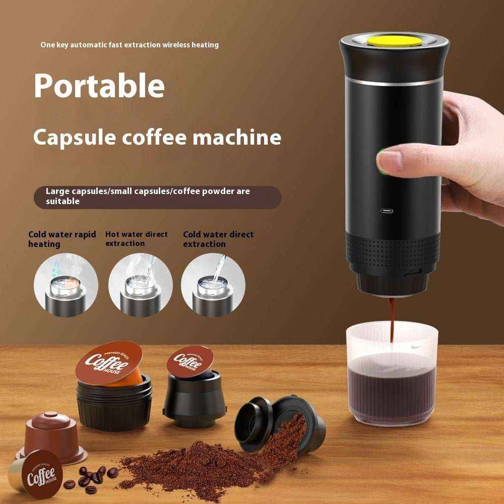 ☕ Electric Grinder Coffee Travel Handy 3-in-1 Espresso Portable Coffee Maker – Brew Anywhere, Anytime