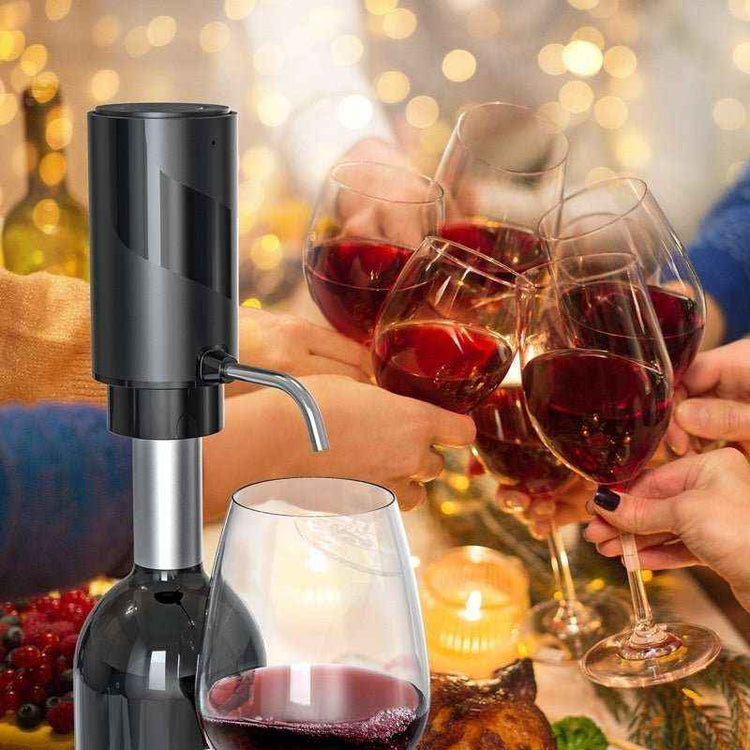 Electric Wine Aerator & Decanter Pump Dispenser – One-Touch Wine Aeration for Effortless Enjoyment