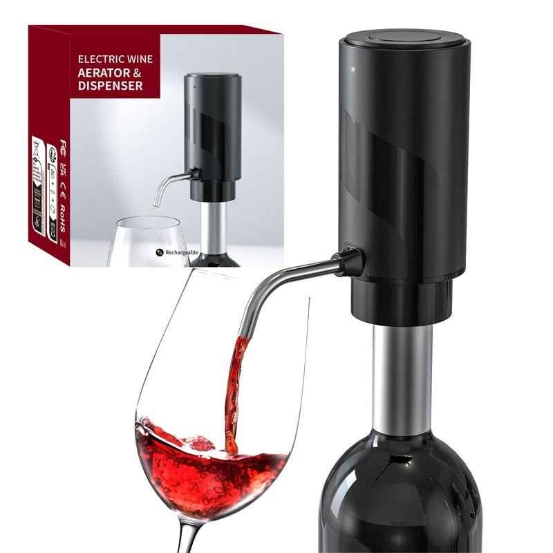 Electric Wine Aerator & Decanter Pump Dispenser – One-Touch Wine Aeration for Effortless Enjoyment