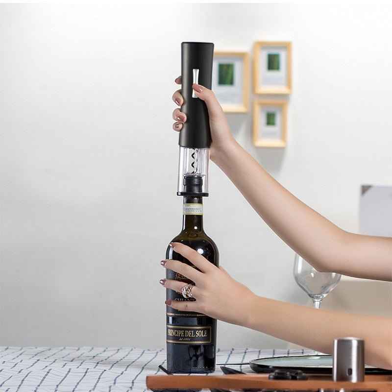 Electric Wine Opener Set – Automatic Corkscrew with Foil Cutter & Can Opener