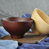 Elegant Japanese Jujube Wood Bowl – Perfect for Rice, Soup & Snacks