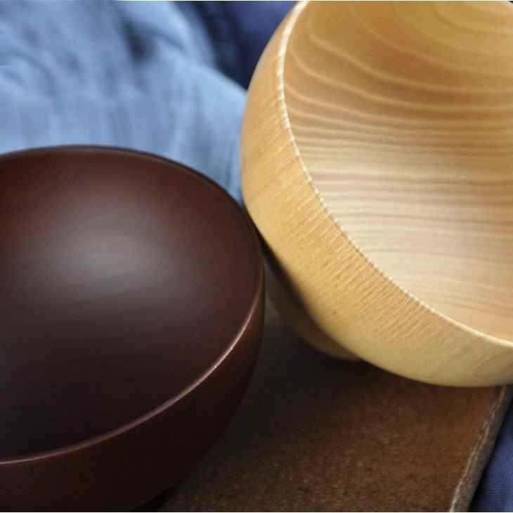 Elegant Japanese Jujube Wood Bowl – Perfect for Rice, Soup & Snacks