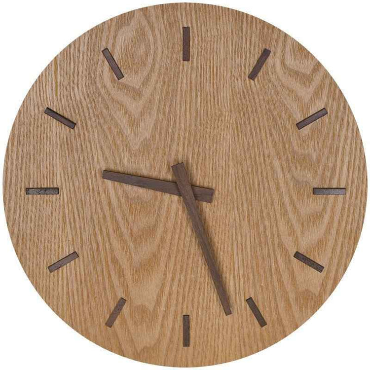 Elegant Nordic Minimalist Wooden Wall Clock – Silent, Round Design for Living Room & Office Decor