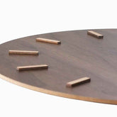 Elegant Nordic Minimalist Wooden Wall Clock – Silent, Round Design for Living Room & Office Decor