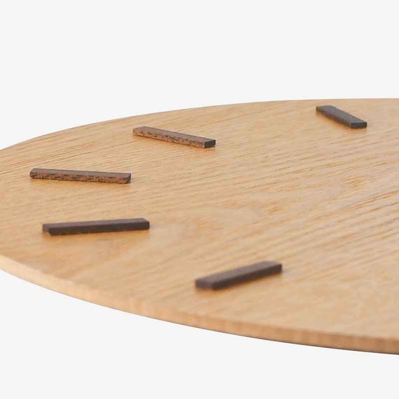 Elegant Nordic Minimalist Wooden Wall Clock – Silent, Round Design for Living Room & Office Decor