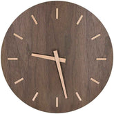 Elegant Nordic Minimalist Wooden Wall Clock – Silent, Round Design for Living Room & Office Decor