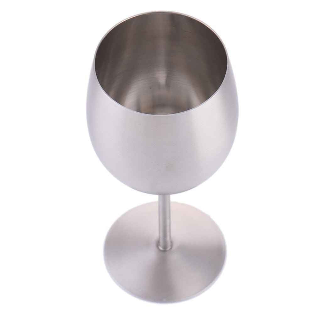 Stainless Steel Wine Glass Elegant Durable Goblet