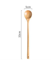 Extra-Long Wooden Cooking Spoon – Ideal for Deep Pots & Stirring