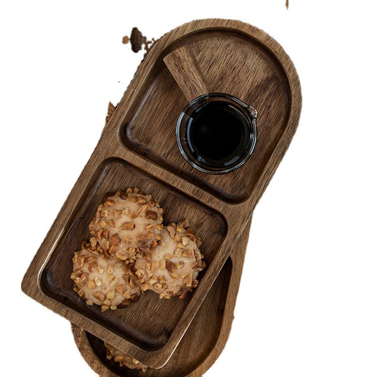 rustic paulownia wooden tray for home decor and serving