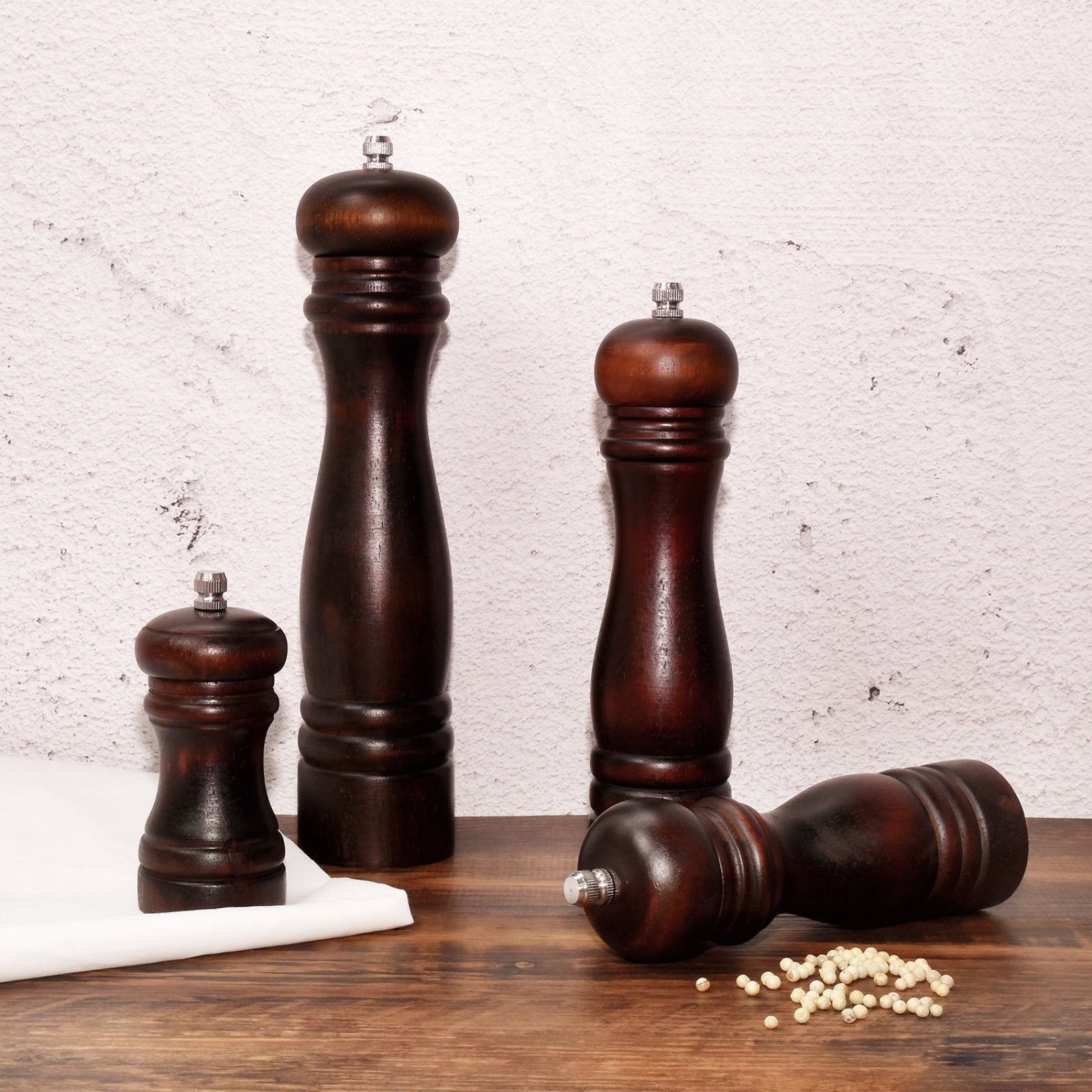 Wooden Pepper Grinder Kitchen - Premium Wood by Woody Kitchenware