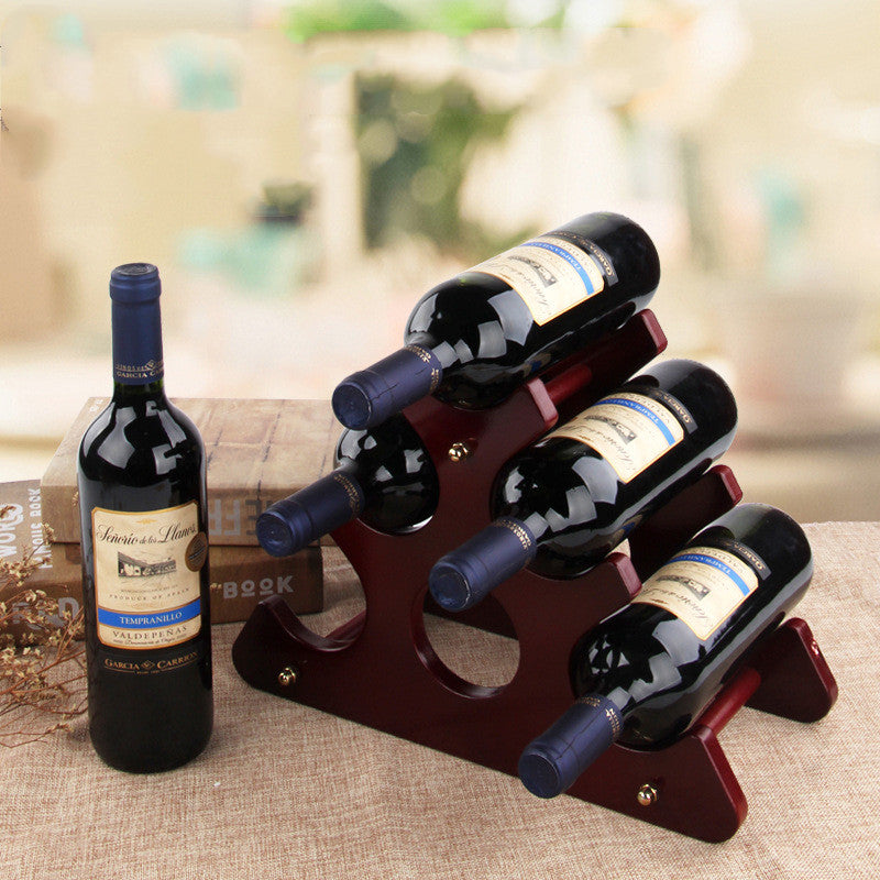 Wooden Wine Rack Decoration - Premium Wood by Woody Kitchenware