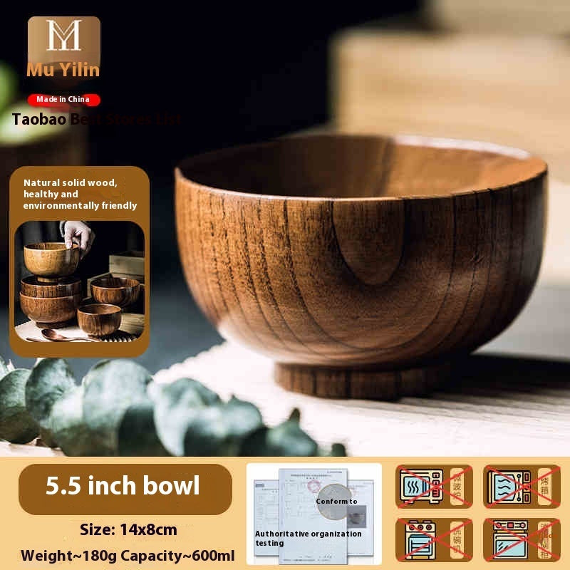 Household Wooden Wild Jujube - Premium Wood by Woody Kitchenware