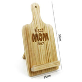 Fashion Personality Wooden Cookbook Stand – Pine Recipe Holder