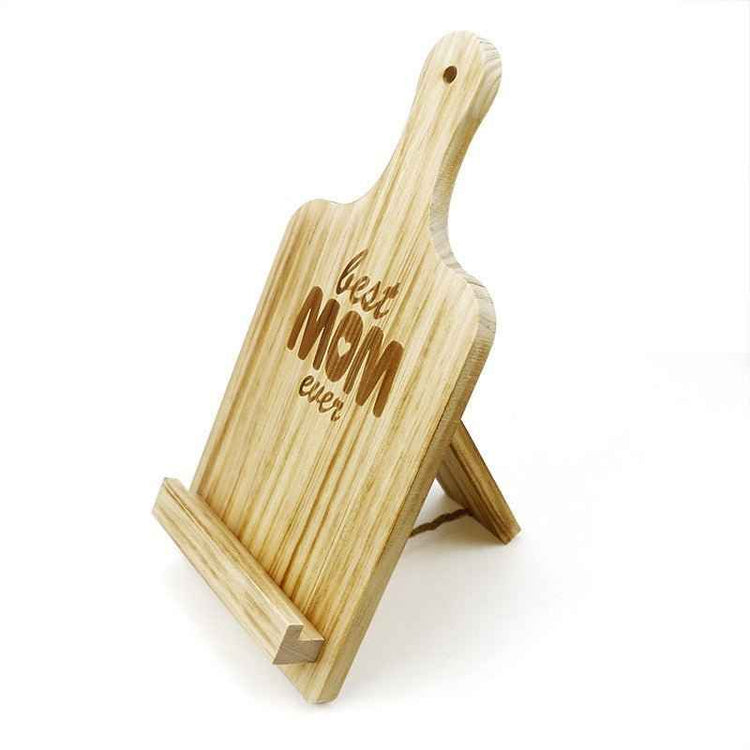 Fashion Personality Wooden Cookbook Stand – Pine Recipe Holder